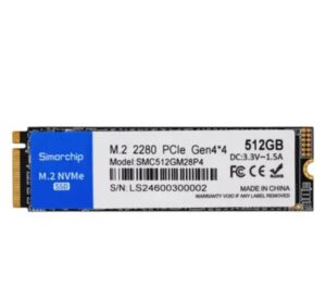 Simorchip 512gb PCIe Gen 3x4 NVMe SSD 320