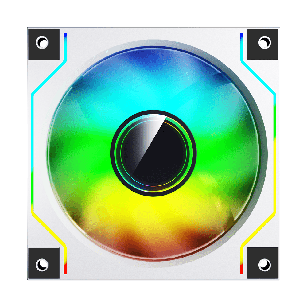 DARKFLASH DM20 Single fan Wihite And Black