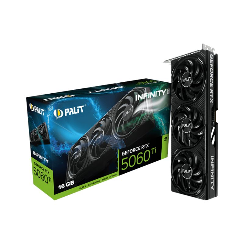 Palit GeForce RTX 5060 Ti Infinity 3 16GB GDDR7 Graphics Card – Black