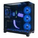 Zeus Z9 Pro Glass 4-Fan RGB Case (Black)