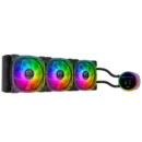 Games Master LI360 Liquid Cooler - 360mm Radiator - Infinity Mirror Pump - RGB Fans - Intel & AMD Socket Support - Black