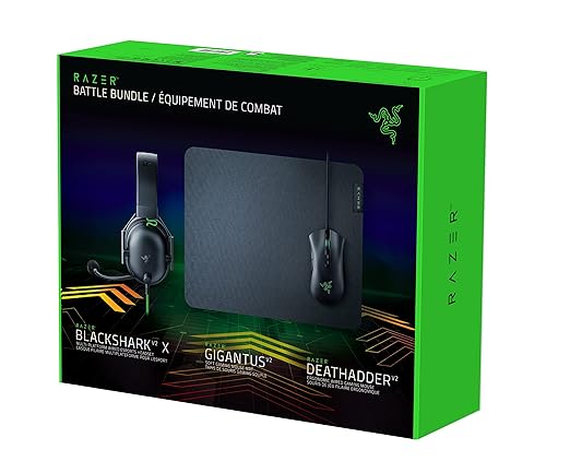 Razer Bundle - DeathAdderV2 -BlackSharkV2 X- GigantusV2