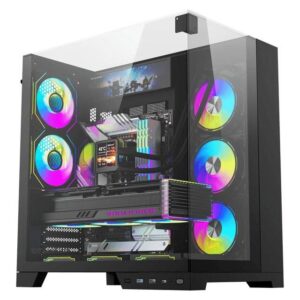 DarkFlash TH285 Plus 8-Fan Case With V92 9.2" Screen (Black)