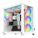 GAMEON Emperor Artic Series Mid Tower Gaming Case - White