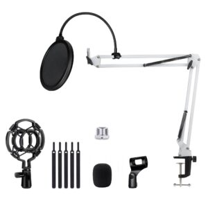 Mic Stand White set + filter