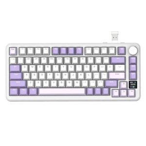 Attack Shark X85 Pro [Tri-Mode] Keyboard (Lavender Blueberry)